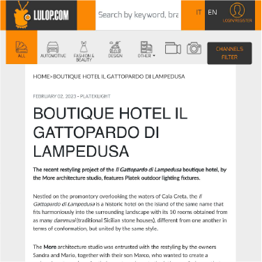 Lulop - Boutique Hotel Il Gattopardo di Lampedusa