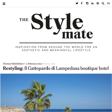 The Style Mate - Il Gattopardo di Lampedusa boutique hotel
