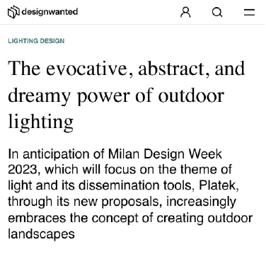 DesignWanted - The evocative, abstract, and dreamy power of outdoor lighting