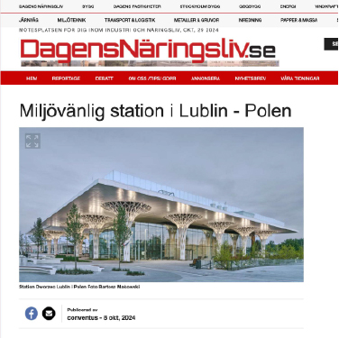 DagensNaringsliv - Milijövanlig station i Lublin - Polen